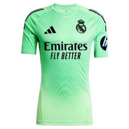 Real Madrid Herr Målvaktströja Grön 2025-26 Kortärmad Fotbollströja