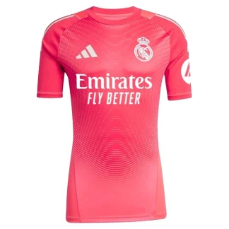 Real Madrid Herr Målvaktströja Röd 2025-26 Kortärmad Fotbollströja