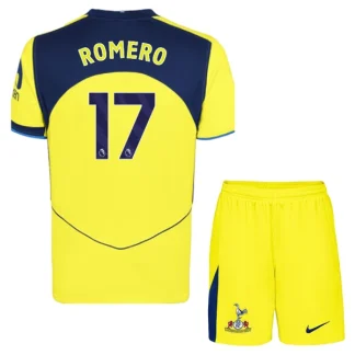 Tottenham Hotspur Barn Tredjeställ 2025/26 Cristian Romero 17 Kortärmad Tröja + Shorts