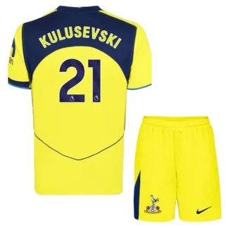 Tottenham Hotspur Barn Tredjeställ 2025/26 Dejan Kulusevski 21 Kortärmad Tröja + Shorts
