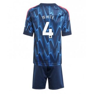 Arsenal Barn Bortaställ 2025/26 Ben White 4 Kortärmad Tröja + Shorts