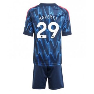 Arsenal Barn Bortaställ 2025/26 Kai Havertz 29 Kortärmad Tröja + Shorts