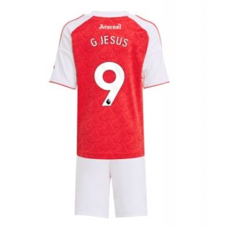 Arsenal Barn Hemmaställ 2025/26 Gabriel Jesus 9 Kortärmad Tröja + Shorts
