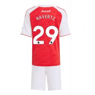 Arsenal Barn Hemmaställ 2025/26 Kai Havertz 29 Kortärmad Tröja + Shorts