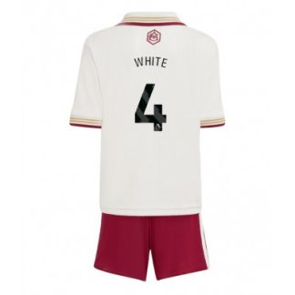 Arsenal Barn Tredjeställ 2025/26 Ben White 4 Kortärmad Tröja + Shorts