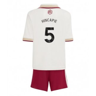 Arsenal Barn Tredjeställ 2025/26 Piero Hincapié 5 Kortärmad Tröja + Shorts
