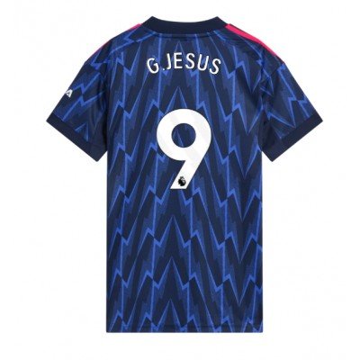 Arsenal Dam Bortatröja 2025/26 Gabriel Jesus 9 Kortärmad Fotbollströja
