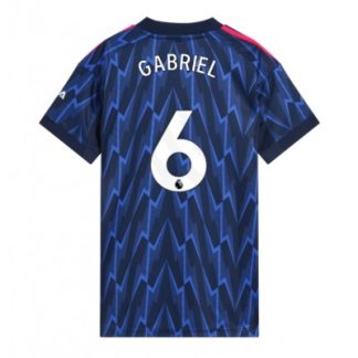 Arsenal Dam Bortatröja 2025/26 Gabriel Magalhães 6 Kortärmad Fotbollströja