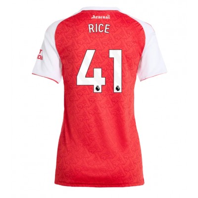 Arsenal Dam Hemmatröja 2025/26 Declan Rice 41 Kortärmad Fotbollströja