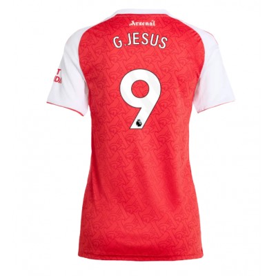 Arsenal Dam Hemmatröja 2025/26 Gabriel Jesus 9 Kortärmad Fotbollströja