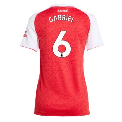 Arsenal Dam Hemmatröja 2025/26 Gabriel Magalhães 6 Kortärmad Fotbollströja
