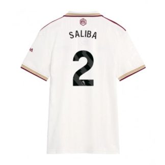 Arsenal Dam Tredjetröja 2025/26 William Saliba 2 Kortärmad Fotbollströja