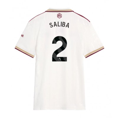 Arsenal Dam Tredjetröja 2025/26 William Saliba 2 Kortärmad Fotbollströja