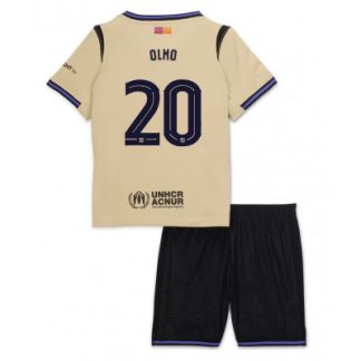 FC Barcelona Barn Bortaställ 2025/26 Dani Olmo 20 Kortärmad Tröja + Shorts