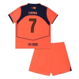 FC Barcelona Barn Tredjeställ 2025/26 Ferran Torres 7 Kortärmad Tröja + Shorts
