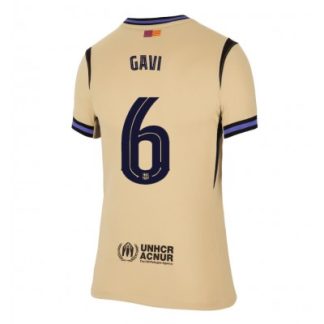 FC Barcelona Dam Bortatröja 2025/26 Paez Gavi #6 Kortärmad Fotbollströja