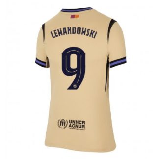 FC Barcelona Dam Bortatröja 2025/26 Robert Lewandowski 9 Kortärmad Fotbollströja
