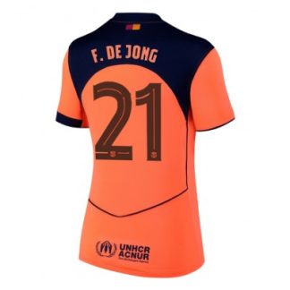 FC Barcelona Dam Tredjetröja 2025/26 Frenkie de Jong 21 Kortärmad Fotbollströja