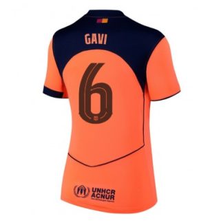 FC Barcelona Dam Tredjetröja 2025/26 Paez Gavi #6 Kortärmad Fotbollströja