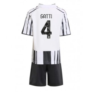 Juventus Barn Hemmaställ 2025/26 Federico Gatti 4 Kortärmad Tröja + Shorts