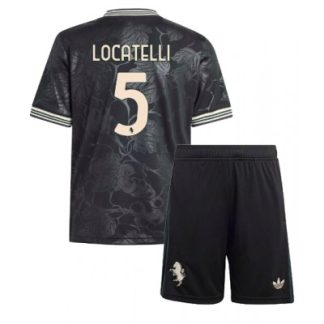 Juventus Barn Tredjeställ 2025/26 Manuel Locatelli 5 Kortärmad Tröja + Shorts