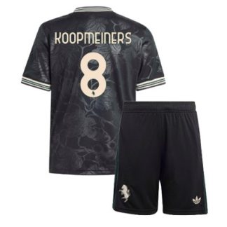 Juventus Barn Tredjeställ 2025/26 Teun Koopmeiners 8 Kortärmad Tröja + Shorts