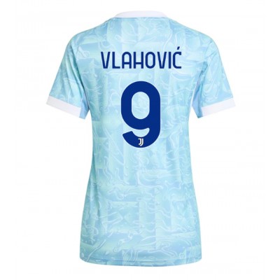 Juventus Dam Bortatröja 2025/26 Dušan Vlahović 9 Kortärmad Fotbollströja