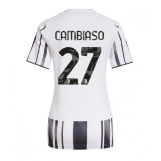 Juventus Dam Hemmatröja 2025/26 Andrea Cambiaso 27 Kortärmad Fotbollströja