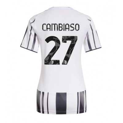 Juventus Dam Hemmatröja 2025/26 Andrea Cambiaso 27 Kortärmad Fotbollströja