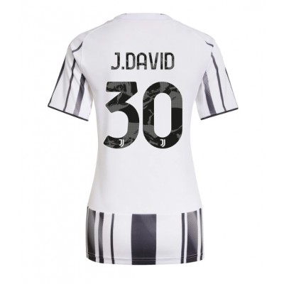 Juventus Dam Hemmatröja 2025/26 Jonathan David 30 Kortärmad Fotbollströja