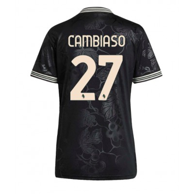 Juventus Dam Tredjetröja 2025/26 Andrea Cambiaso 27 Kortärmad Fotbollströja