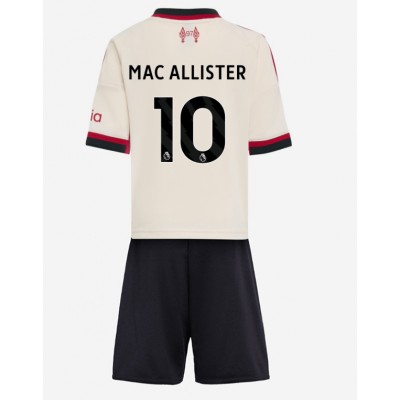 Liverpool Barn Bortaställ 2025/26 Alexis Mac Allister 10 Kortärmad Tröja + Shorts
