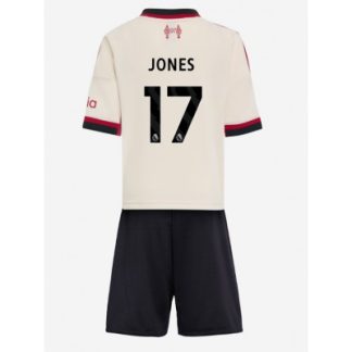 Liverpool Barn Bortaställ 2025/26 Curtis Jones 17 Kortärmad Tröja + Shorts