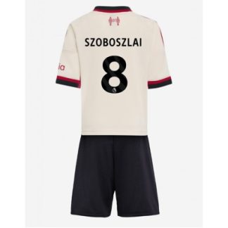 Liverpool Barn Bortaställ 2025/26 Dominik Szoboszlai 8 Kortärmad Tröja + Shorts