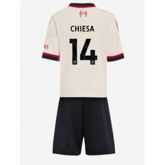 Liverpool Barn Bortaställ 2025/26 Federico Chiesa 14 Kortärmad Tröja + Shorts