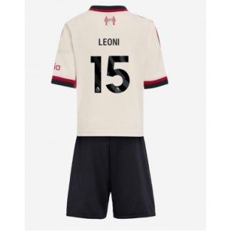 Liverpool Barn Bortaställ 2025/26 Giovanni Leoni 15 Kortärmad Tröja + Shorts