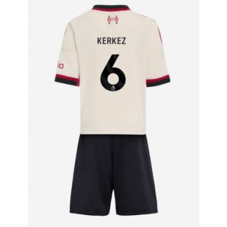 Liverpool Barn Bortaställ 2025/26 Milos Kerkez 6 Kortärmad Tröja + Shorts