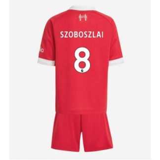 Liverpool Barn Hemmaställ 2025/26 Dominik Szoboszlai 8 Kortärmad Tröja + Shorts