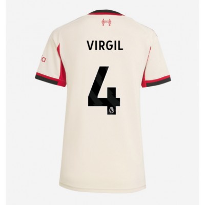 Liverpool Dam Bortatröja 2025/26 Virgil van Dijk 4 Kortärmad Fotbollströja