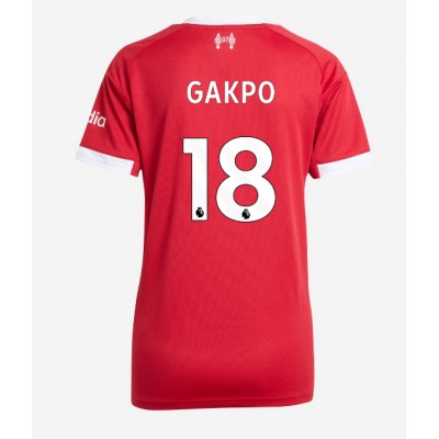 Liverpool Dam Hemmatröja 2025/26 Cody Gakpo 18 Kortärmad Fotbollströja