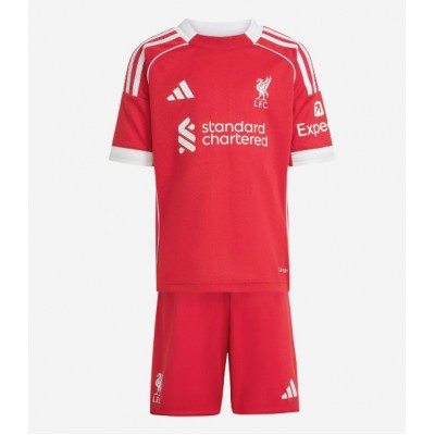 Liverpool Hemmaställ 2025/26 Barn Kortärmad Tröja + Shorts