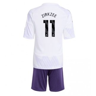 Manchester United Barn Bortaställ 2025/26 Joshua Zirkzee 11 Kortärmad Tröja + Shorts