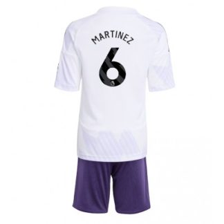 Manchester United Barn Bortaställ 2025/26 Lisandro Martínez 6 Kortärmad Tröja + Shorts