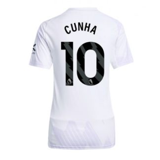 Manchester United Dam Bortatröja 2025/26 Matheus Cunha 10 Kortärmad Fotbollströja