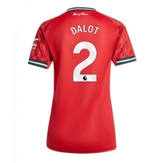 Manchester United Dam Hemmatröja 2025/26 Diogo Dalot 2 Kortärmad Fotbollströja