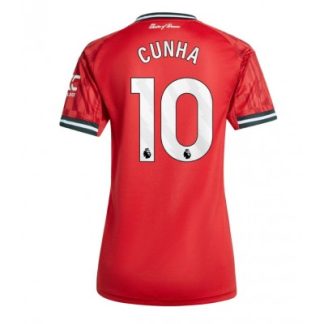 Manchester United Dam Hemmatröja 2025/26 Matheus Cunha 10 Kortärmad Fotbollströja