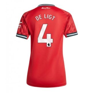 Manchester United Dam Hemmatröja 2025/26 Matthijs de Ligt 4 Kortärmad Fotbollströja