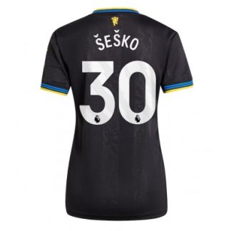 Manchester United Dam Tredjetröja 2025/26 Benjamin Šeško 30 Kortärmad Fotbollströja