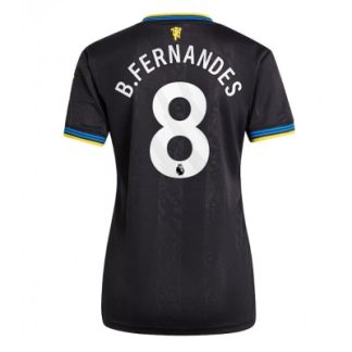 Manchester United Dam Tredjetröja 2025/26 Bruno Fernandes 8 Kortärmad Fotbollströja