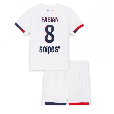 Paris Saint-Germain Barn Bortaställ 2025/26 Fabian Ruiz 8 Kortärmad Tröja + Shorts